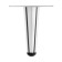 Furniture support Cappio OP08, h = 100mm, thick thickness 1.8, color chromium