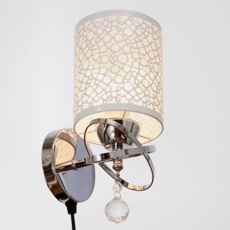 Sconces with wire 2571/1p e27 40w chrome 12x26 cm-1