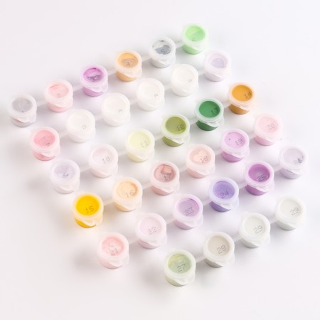 Acrylic paints for paintings by numbers 29 colors-1