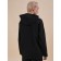 Female hoodies, size XS, black color