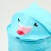 A basket for storing toys "shark" with handles and a lid, 55 x 33 x 33 cm, blue