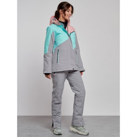 Ski costume female winter, size 50, pink color-2