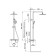 The shower system Vincea Esse VSFS-1E1TCH, thermostat, tropical shower, shower, chromium