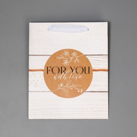 Gift package for flowers is triangular, packaging "for you" 16 x 20 x 14.3 cm-6