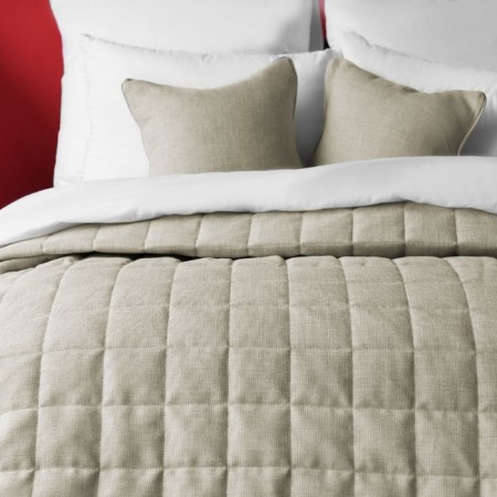 Jerry set: a cover 230 x 250 cm, pillowcase 45 x 45 cm - 2 pcs, beige color-2