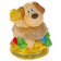 Ceramics Figure "Dog with ruble" 6x4.5x7 cm
