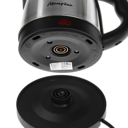 Electric kettle "Matryona" MA-153, Metal, 1.2 l, 1500 W, silver-black-8