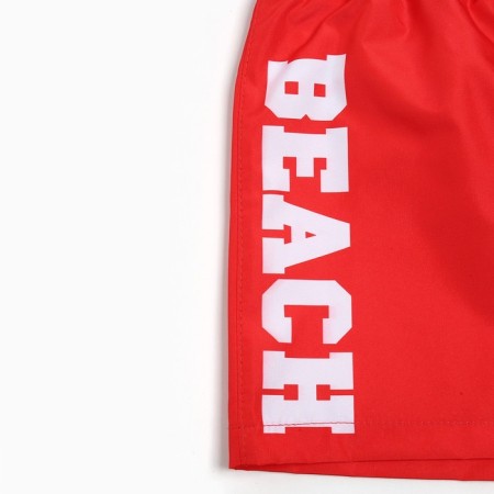 Battle shorts for the boy KAFTAN "Beach", 110-116, Red-3