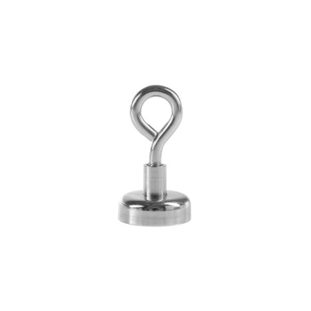 Neodimal magnet with a loop for a car, d 20 mm, clutch 9 kg