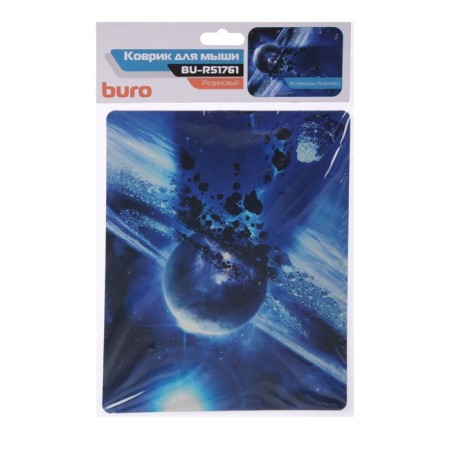 Mouse mat Buro Bu-R51761, 220x180x2mm, Fig. "Asteroids"