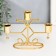 Summary Metal for 3 candles "Geometry. Balls" D-2-2.3 cm gold 18x6.2x13.5 cm
