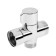 Divertor Zein Z749, 3/4 ", 1/2", 3/4 ", for the mixer, round nut, rotary lever, chrome