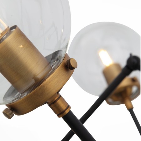 Ceiling Ceiling ST LUCE. SL234.402.08. Varieta. 8x40 watts, E27, 89x89x54 cm, black color, gold-14