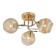 Lamp Ceiling Economy Highlight 12170/3FGD AMB, 3x40W, E27, 22x45x45 cm, gold color