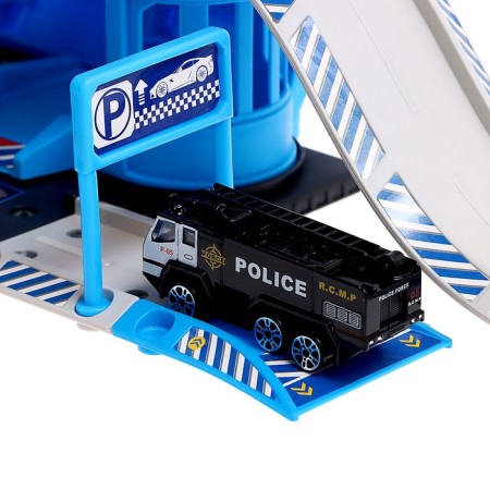 Parking "Police Party", with a metal machine and a helicopter-5