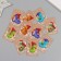 Cardboard "snake", craft, set of 10 pcs (5 types) 4x6 cm