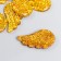 Decor for creativity plastic "Brilliant wings" gold 2.2x3.3 cm