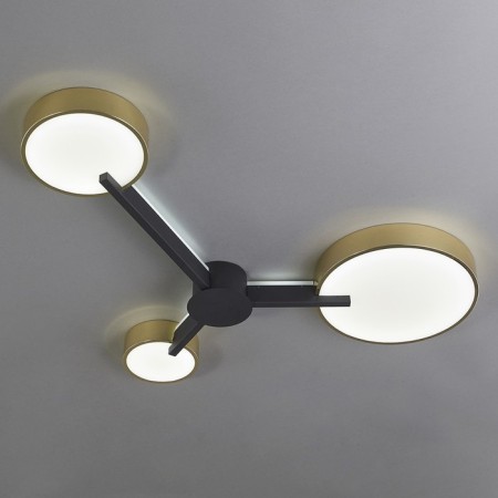 LED lamp 68W 3557LM 3000K-5700K, size 90x90x8 cm-3