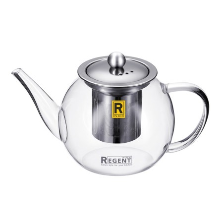 Hot teapot with a seitcheck Regent Linea Franco, 0.6 l, glass