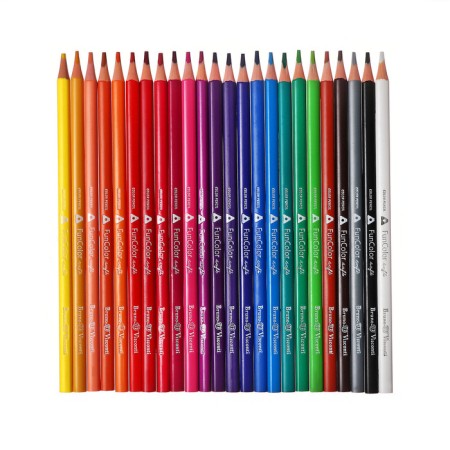 Pencils 24 colors BrunovisConti Funcolor, plastic, mix-8