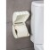Regular toilet paper holder, 15.5 × 12.2 × 13.5 cm, white cloud color