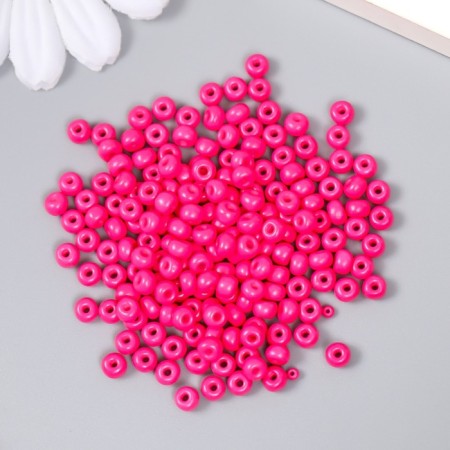 Glass beads 6/0 "puppet pink" 15 g-1