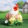 Garden figure "Chicken hen" 27x19x23cm