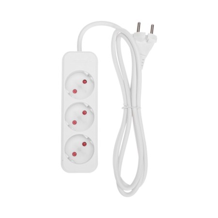 Extension cord Standard 3 Nests, 1.5m, 2x1.0mm², b/s, white rexant