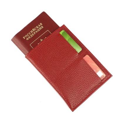 Cover-trowel for passport P408, 1 pocket, n/k, Red Fleeter-1