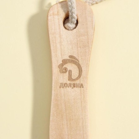 Massage brush for the body of the share, with a pen, natural bristles-3