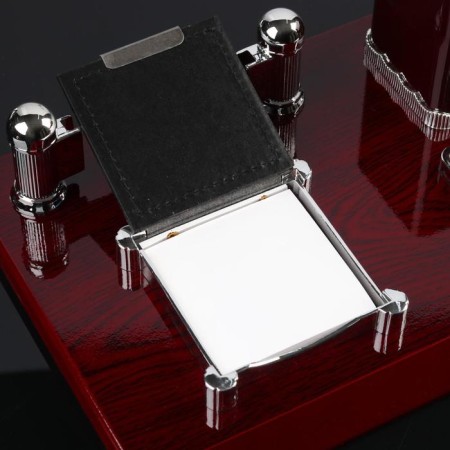 Table set 4V1 with a business card holder, red tree-4
