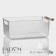 Storage container with handle LadOM "Crystal", 31.5 × 16.5 × 11.5 cm, color transparent color