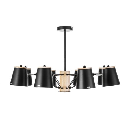 Chandelier "Irvina" 8he27 40W black 85x85x50cm-3