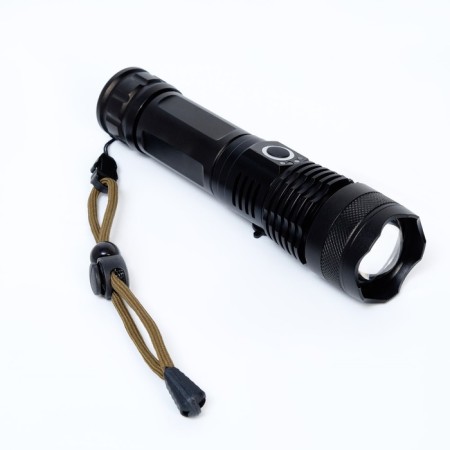 Manual battery flashlight, 12 W, 340 lm, P50, 5 modes, 17 x 4 cm