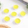 A set of tea candles aromatic "lemon", 3.8x1.6 cm, 3.5 hours, 12 g, 6 pieces