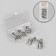 Forms for nail extension reusable, 5 pcs, silver color