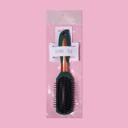 The comb massage, rubberized pen, 5 × 24 cm, black/golden color-4