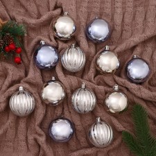 Set of balls plastic D-6 cm, 12 pcs 