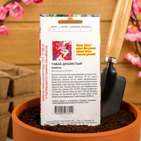 Flower seeds of annual tobacco "mixture", fragrant, 0.1 g-3
