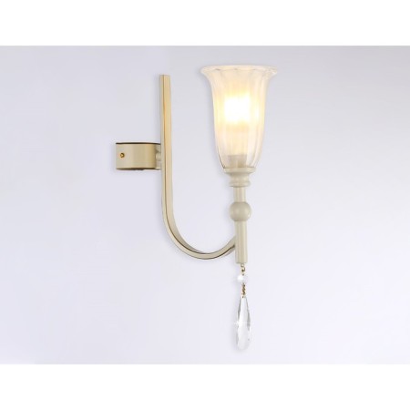 Wall lamp with crystal Ambrella Light, Traditional, TR3252, 1HE14, beige color, gold-3