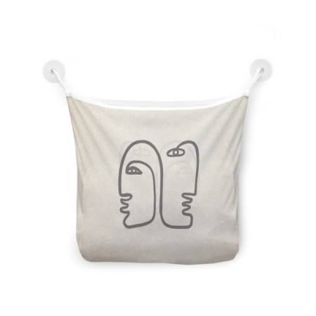 Organizer in a bath on suction cups "Mysterious faces", for storing toys and trifles, size 33x39 cm-2