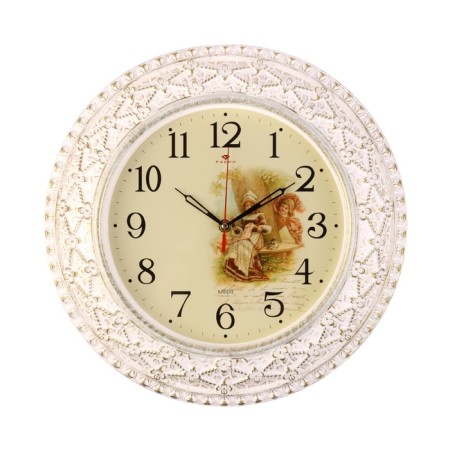 Watching clock, interior "curiosity", silent, d-38 cm-3