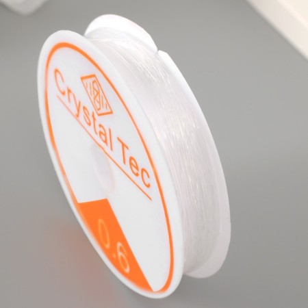 Silicone thread 0.6 mm, 12 m, white-2