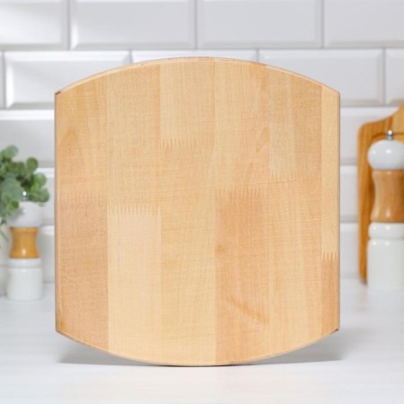Defense and serving board "convex rectangle", with a groove array, 32 × 29.5 × 3 cm-2