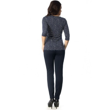 Female trousers, size 42, blue color-5