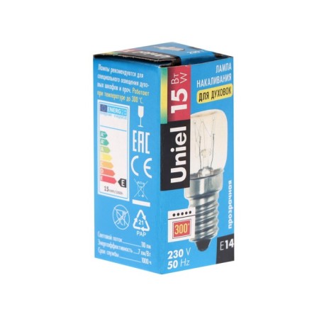 Night lamp for the oven Uniel, E14, 15 W, 230 V, up to 300 degrees-1