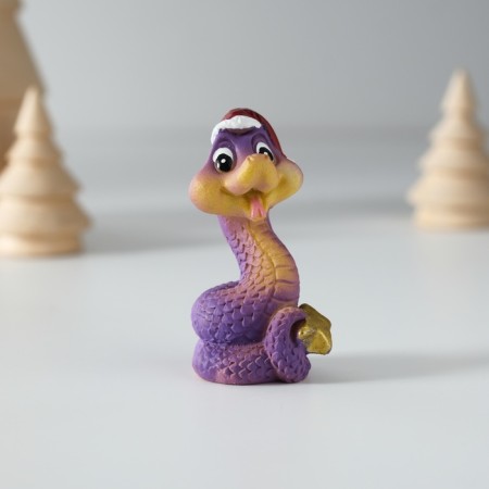 Souvenir Polystone "Violet snake" MIX 4x3x5 cm-6