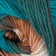 Yarn "Adore Dream" 100% acrylic anti-pilling 280m/100g (1055 turquoise-kakao)