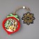 Christmas tree toy "New Year's ball", from batteries, glow of warm white