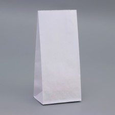 Craft package Paper bearing, white, rectangular bottom 8 x 5 x 17 cm